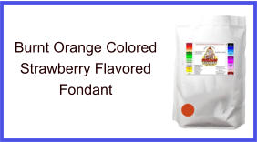 Burnt Orange Strawberry Fondant