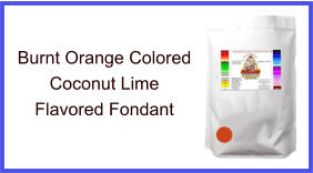 Burnt Orange Coconut Lime Fondant