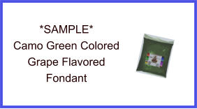 CAMO Green Grape Fondant Sample