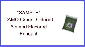 CAMO Green Almond Fondant Sample