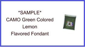 CAMO Green Lemon Fondant Sample
