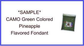 CAMO Green Pineapple Fondant Sample