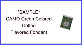 CAMO Green Coffee Fondant Sample