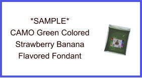 Enchanted Green Strawberry Banana Fondant Sample