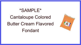 Cantaloupe Butter Cream Fondant Sample