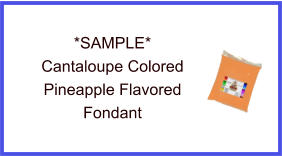 Cantaloupe Pineapple Fondant Sample