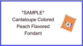 Cantaloupe Peach Fondant Sample