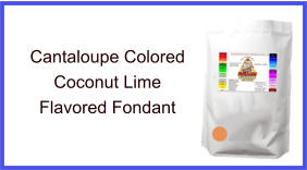 Cantaloupe Coconut Lime Fondant