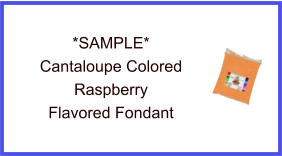 Cantaloupe Raspberry Fondant Sample