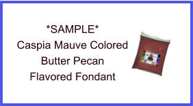 Caspia Mauve Butter Pecan Fondant Sample