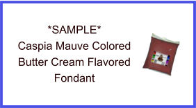 Caspia Mauve Butter Cream Fondant Sample