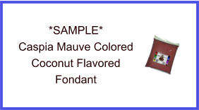 Caspia Mauve Coconut Fondant Sample