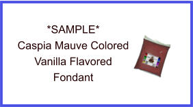 Caspia Mauve Vanilla Fondant Sample