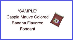 Caspia Mauve Banana Fondant Sample