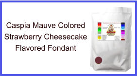 Caspia Mauve Strawberry Cheesecake Fondant