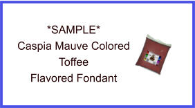 Caspia Mauve Toffee Fondant Sample