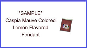 Caspia Mauve Lemon Fondant Sample