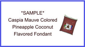 Caspia Mauve Pineapple Coconut Fondant Sample