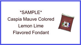 Caspia Mauve Lemon Lime Fondant Sample