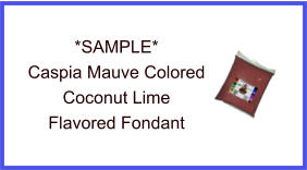 Caspia Mauve Coconut Lime Fondant Sample