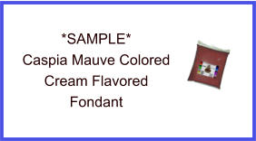 Caspia Mauve Cream Fondant Sample