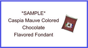 Caspia Mauve Chocolate Fondant Sample