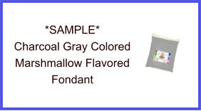 Charcoal Gray Marshmallow Fondant Sample