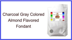 Charcoal Gray Almond Fondant