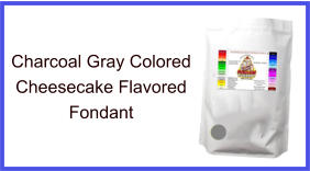 Charcoal Gray Cheesecake Fondant