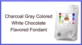 Charcoal Gray White Chocolate Fondant