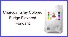 Charcoal Gray Fudge Fondant