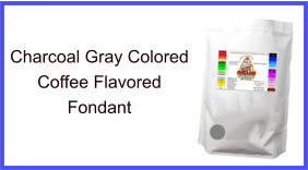Charcoal Gray Coffee Fondant