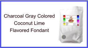 Charcoal Gray Coconut Lime Fondant