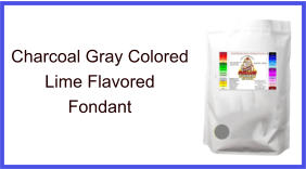 Charcoal Gray Lime Fondant