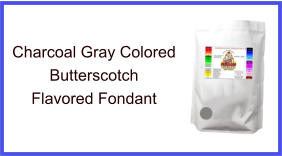 Charcoal Gray Butterscotch Fondant
