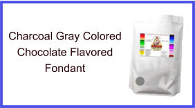 Charcoal Gray Chocolate Fondant