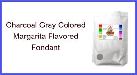 Charcoal Gray Margarita Fondant