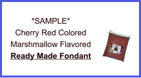 Cherry Red Marshmallow Fondant Sample