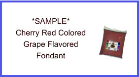 Cherry Red Grape Fondant Sample