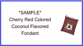 Cherry Red Coconut Fondant Sample