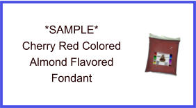 Cherry Red Almond Fondant Sample