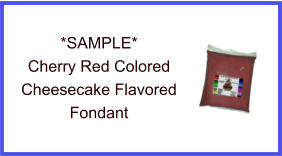 Cherry Red Cheesecake Fondant Sample