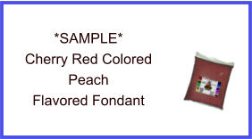 Cherry Red Peach Fondant Sample