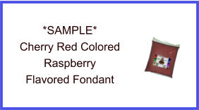 Cherry Red Raspberry Fondant Sample