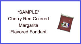 Cherry Red Margarita Fondant Sample
