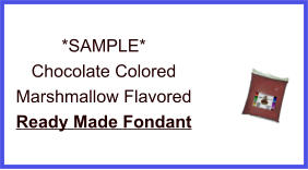 Chocolate Marshmallow Fondant Sample