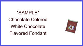 Chocolate White Chocolate Fondant Sample
