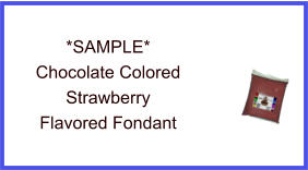 Chocolate Strawberry Fondant Sample