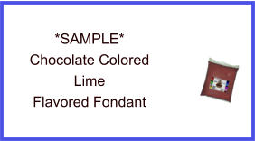 Chocolate Lime Fondant Sample