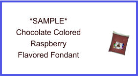 Chocolate Raspberry Fondant Sample